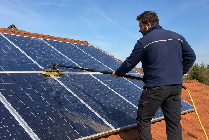 Nettoyage et entretien de panneaux solaires à Saint-Brès